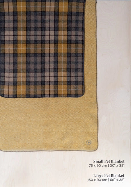 Dog Blanket, Mustard Herringbone - Small, TBCo